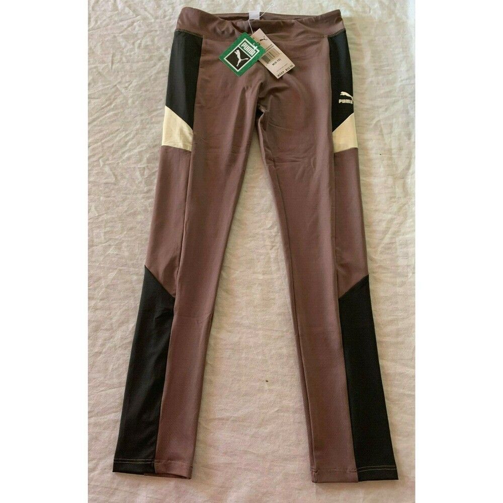 NWT PUMA GIRLS ATHLETIC PULL ON LEGGINGS SIZE M 8-10